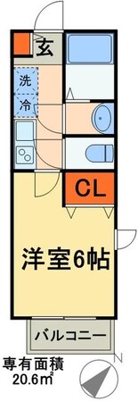 キャメル松戸大谷口IIIの物件間取画像